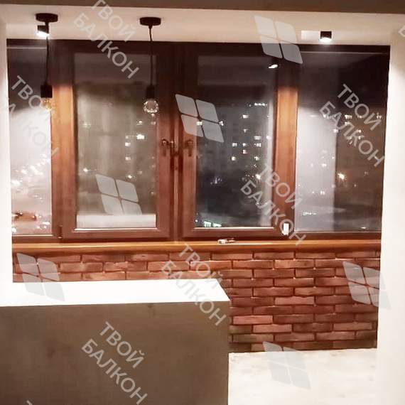 Отделка с объединением балкона и комнаты Отделка с объединением балкона и комнаты